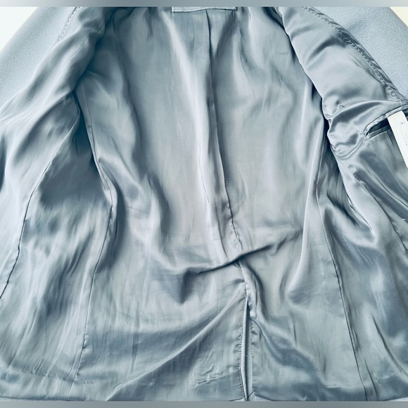 J Crew Womens 4 Bonded Crepe one button Blazer Jacket Slate Gray - Picture 5 of 10